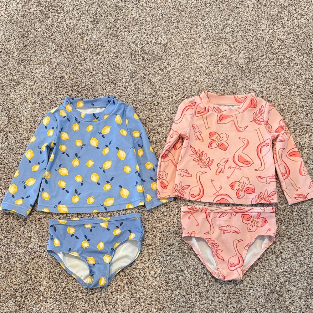 Baby Swim Set - Blue Lemon & Pink Flamingo